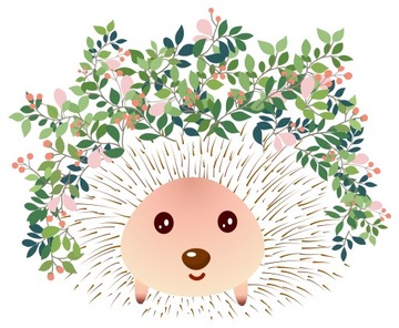 NAKLEJKA FOLIOWA NA OKNO SZYBĘ JEŻ JEŻYK JESIEŃ