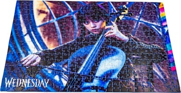 ПАЗЛ А3 384 детали. Уэнсдей Аддамс +черный ящик