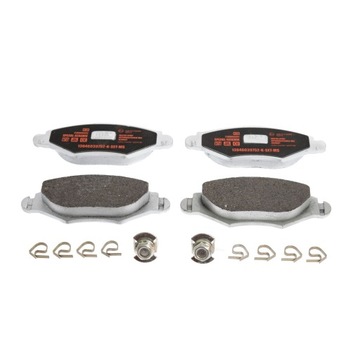 KLOCKI CERAMICZNE Przód PEUGEOT 206, 206+, 306