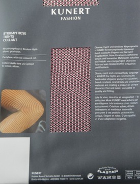 БЕСШОВНЫЕ КОЛГОТКИ KUNERT MINI KABAR МАЛИНОВЫЙ ЛЮКС 4 -40%