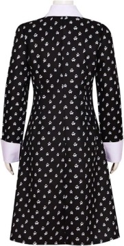 ПЛАТЬЕ СРЕДА АДДАМС ВЫКРОЙКИ ПЛАТЬЯ НА ХЭЛЛОУИН КАРНАВАЛЬНЫЙ НАРЯД L