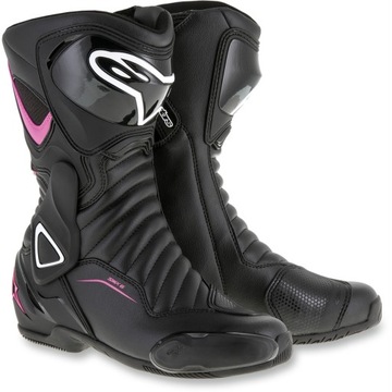 Buty motocyklowe Alpinestars Stella SMX-6 V2 damskie czarno-różowe 38