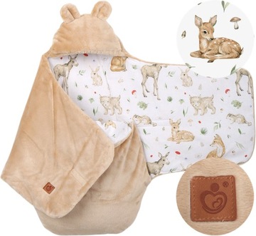 OTULACZ DO FOTELIKA WÓZKA NOSIDEŁKA ZAPINANY CIEPŁY BAWEŁNA PLUSZ BABYMAM