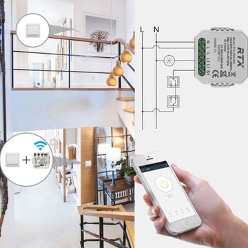 Измерение энергии реле контроллера модуля RTX TUYA ZigBee