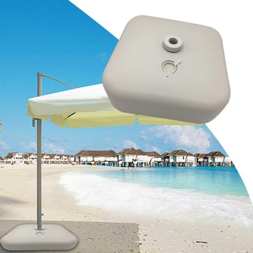 Основание подставки для зонта, 25 л, наполненное водой, вес укрытия, сверхмощный, пляжный, белый