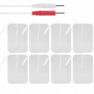 8x ELEKTRODY DO ELEKTROSTYMULATORÓW TENS/EMS PADY NAKŁADKI ŻELOWE 6x9cm