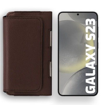 LEO ETUI CASE POKROWIEC KABURA FUTERAŁ SKÓRZANE do GALAXY S23