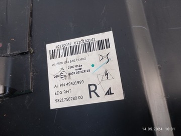 ФОНАРЬ ПЕРЕДНИЙ ПРАВЫЙ CITROEN DS7 9821750280