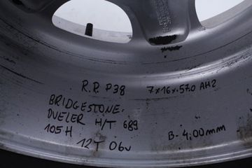 KOLO DISK RANGE ROVER P38A 7X16X57.0