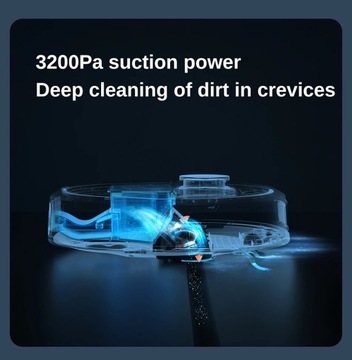 Робот-пылесос ROIDMI EVA 850 Вт, 5200 мАч, аккумулятор 3 в 1, 3200 Па