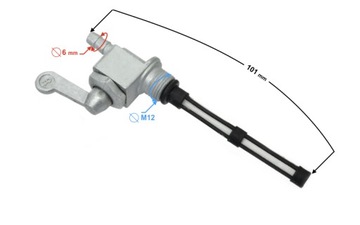 Kranik paliwa do motoroweru Simson S-51 gwint 12