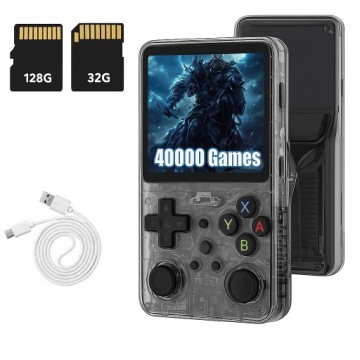 Přenosná mobilní herní konzole Retro R36S 3,5" Ips Paměťová Karta 32G 128G