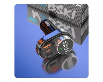 Bluetooth FM MP3-передатчик ЗАРЯДНОЕ УСТРОЙСТВО 3xUSB QC 3.0