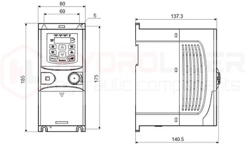 ЭЛЕКТРОДВИГАТЕЛЬ 1,5 кВт 400 В И РЕГУЛЯТОР СКОРОСТИ ВЕКТОРНЫЙ ИНВЕРТОР