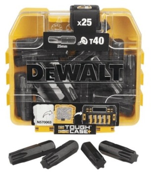 Zestaw Bitów Końcówek T40 TX40 Torx DT70559T DeWal
