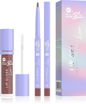Błyszczyk i konturówka do ust BELL x GENZIE LIP SET 02 Chocolate cake