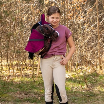 Двусторонний коврик SKIPPI И НАШУШКИ ДЛЯ ЛОШАДКИ-ХОББИ - ФУКСИЯ И ТЕМНО-СИНИЙ