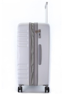 ELLE Большой чемодан с тиснением, белый