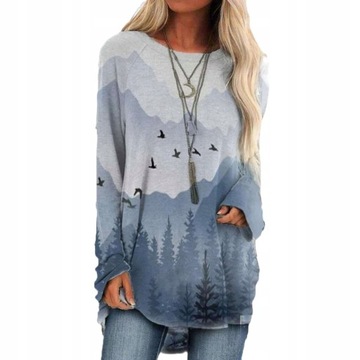 Elegancka luźna bluzka damska oversize