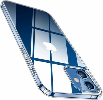 ETUI DO APPLE IPHONE 12 MINI +SZKŁO 9H CLEAR CASE SILIKON SLIM 1MM