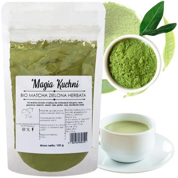 Matcha HERBATA ZIELONA 100g proszek KETO