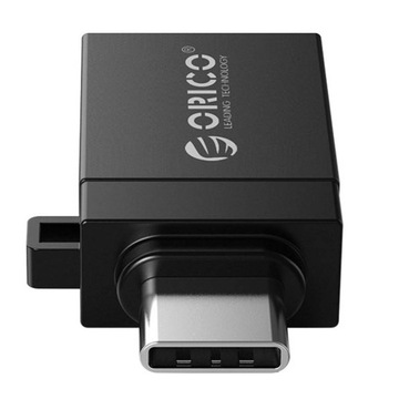 Orico черный USB-C на USB-A 3.1 алюминиевый адаптер 5 Гбит/с + подвеска