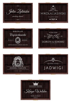 Коробка для часов Casket 12, деревянный футляр с гравировкой, подарок на день рождения