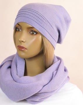 КОМПЛЕКТ ШАПКА без помпона+ЮБКА №45