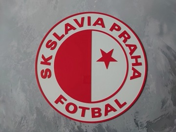 Slavia Praga logo Herb na ścianę 3D dekoracja prezent dla męża chłopaka