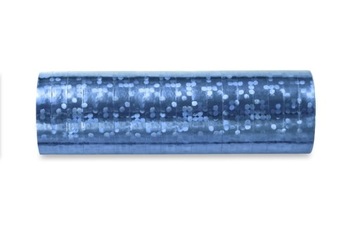 Serpentyny holograficzne, błekit, 3,8m