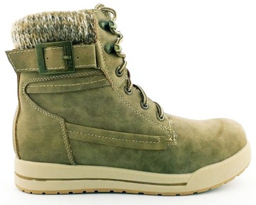 AMERICAN CLUB TS7003-10 BUTY ZIMOWE BOTKI BEŻ 37