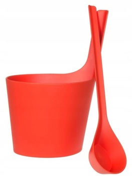 ZESTAW AKCESORIÓW DO SAUNY RENTO POMARAŃCZOWY CEBER CHOCHLA