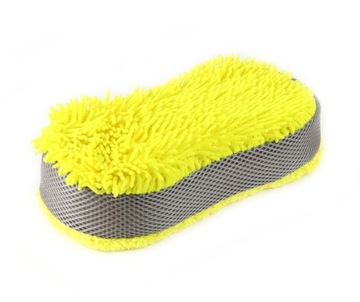 GĄBKA Z MIKROFIBRY DO MYCIA AUTA ŻÓŁTA 63g 23x10