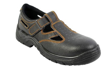 SANDAŁY ROBOCZE buty PODNOSEK OCHORNNE przewiewne SKÓRA DWOINOWA S1 r. 43