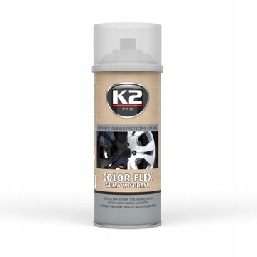 K2 POWŁOKA GUMOWA PRZEŹROCZYSTA COLOR FLEX 400 ML