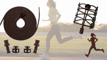 ELASTYCZNE SZNURÓWKI BEZ WIĄZANIA 100CM ZACISKOWE