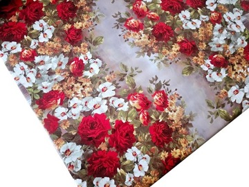 ТОЛСТАЯ КЛЕЕНКА, РОЗЫ, ЦВЕТЫ, НЕОБЫЧНАЯ СКАТЕРТЬ, ИЗГОТОВЛЕННАЯ ПО ​​ВЫБРАННОМУ РАЗМЕРУ В МЕТРАХ.