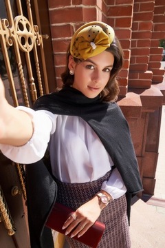 Женская фетровая шляпа с ретро-фасцинатором