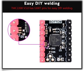 STEPSTICK TMC2208 V3.0 UART обеспечивает бесшумную работу двигателей