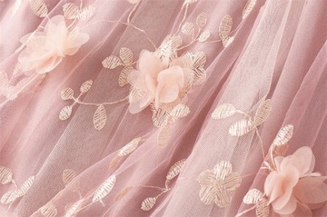 Женская юбка-миди из тюля с цветочным принтом, линия A54_3