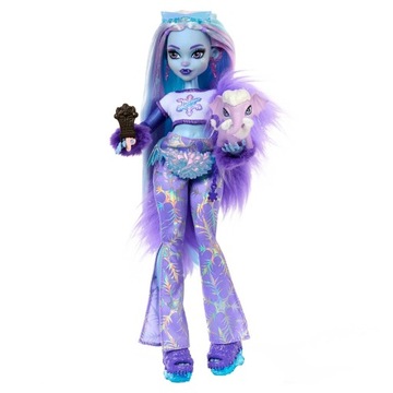 Monster High Doll, Abbey Bominable Yeti Fashion Doll with Pet Mammoth and T