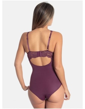 Кружевное боди Sassamode classic 904 95B Outlet сливовый