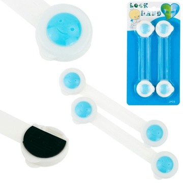 ЗАМОК ПРЕДОХРАНИТЕЛЬНЫЙ ДЛЯ ЯЩИКОВ, ШКАФОВ, МЕБЕЛИ, ШКАФОВ, ДВЕРЕЙ 2ШТ/КОМПЛЕКТ ЗАМКИ