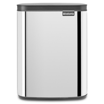 BRABANTIA - Bo Waste Bin - 7 l - Brilliant Steel