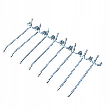 METALOWE HAKI MAŁE UCHWYTY DO TABLICY 51szt.