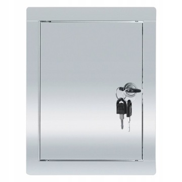 DRZWICZKI REWIZYJNE METALOWE ZAMEK 25x30