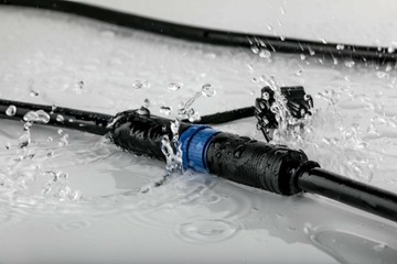 Разветвитель Plug & Shine 1 вход-3 выхода IP68, черный пластик