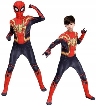 STRÓJ KOSTIUM SPIDERMAN ZŁOTY BEZ DROGI DO DOMU 122/128 ( 130 ) balovelove