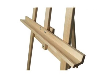 Набор для рисования + массивный мольберт, СТАБИЛЬНЫЙ, на трех ножках из дерева, ПОДАРОК