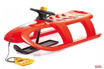 SANKI Z KIEROWNICĄ NARTOSANKI PLAST KLAKSON RED EXTRA SPEED